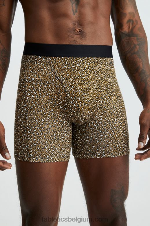 donkere bronzen luipaardvlek Heren de 24-7 boxershort 201 Fabletics LH20J3783