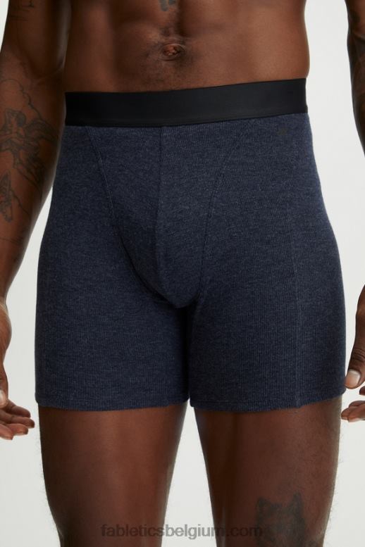 klassieke marine Heren de restoreknit rib boxershort Fabletics LH20J3785