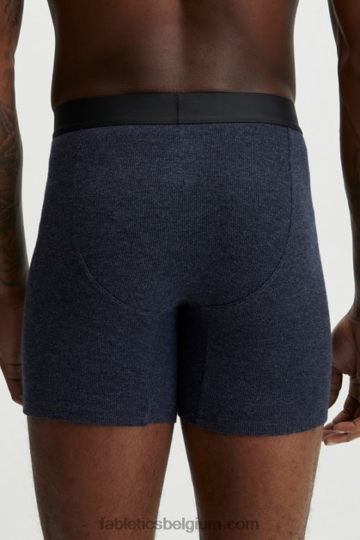 klassieke marine Heren de restoreknit rib boxershort Fabletics LH20J3785