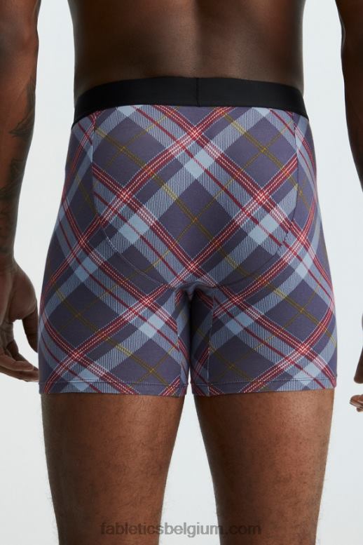 klassieke marine tartan Heren de 24-7 boxershort 199 Fabletics LH20J3771