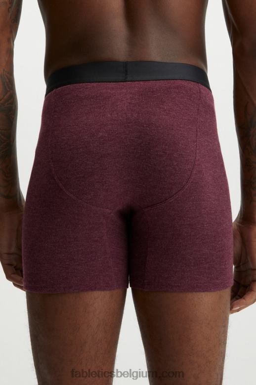 merlot Heren de restoreknit rib boxershort Fabletics LH20J3786