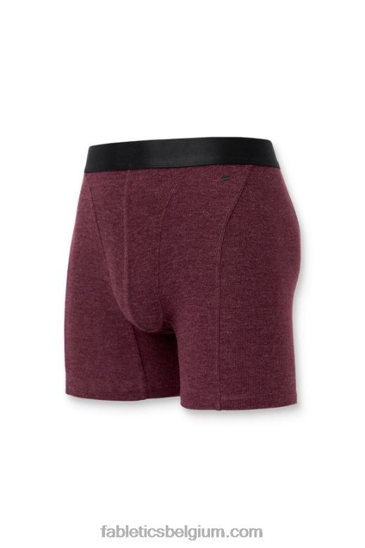merlot Heren de restoreknit rib boxershort Fabletics LH20J3786