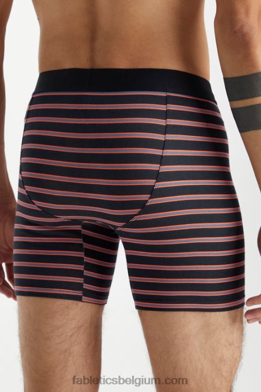 oranje nectar schaduwstreep Heren de 24-7 boxershort 201 Fabletics LH20J3781