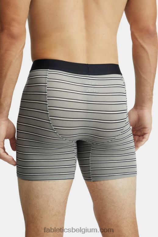 schaduw grijze schaduwstreep Heren de 24-7 boxershort 201 Fabletics LH20J3784