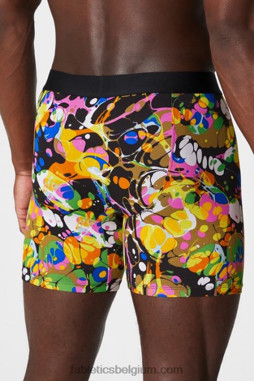 zwart caleidoscopisch Heren de 24-7 boxershort 194 Fabletics LH20J3747