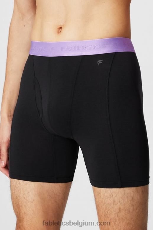 zwart/paarse kosmo Heren de 24-7 boxershort 196 Fabletics LH20J3758