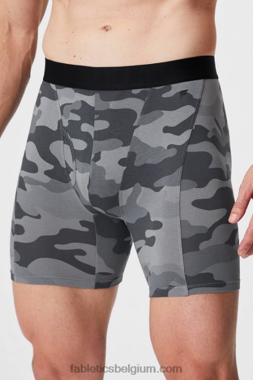 zwarte camouflage Heren de 24-7 boxershort 199 Fabletics LH20J3774