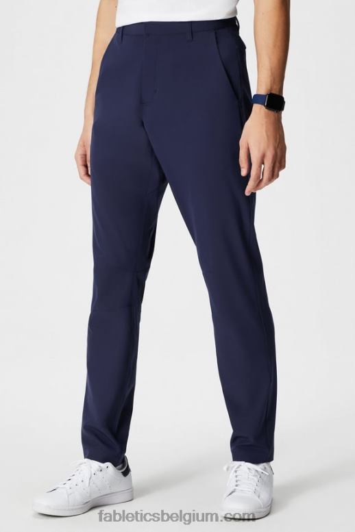 diepe marine Heren de enige broek (klassieke pasvorm) Fabletics LH20J3037