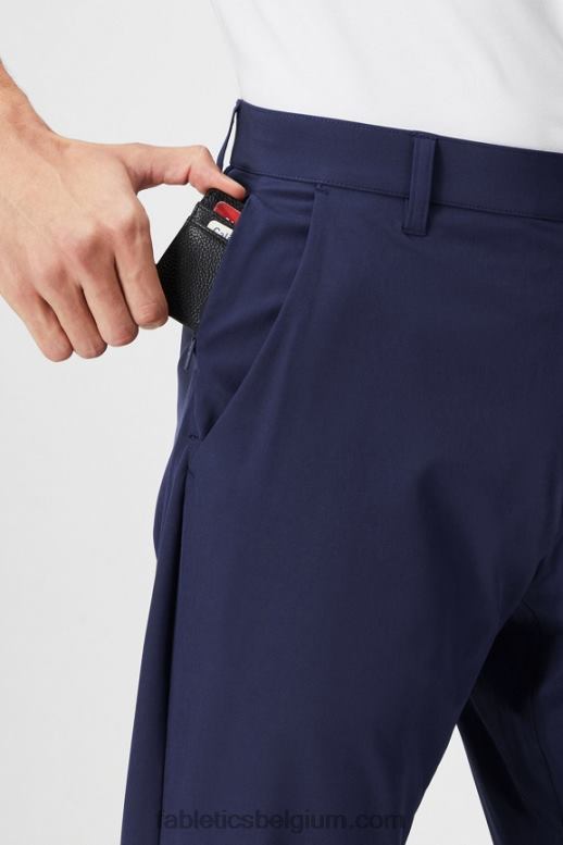 diepe marine Heren de enige broek (klassieke pasvorm) Fabletics LH20J3037