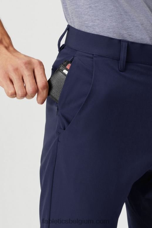 diepe marine Heren de enige broek (slim fit) Fabletics LH20J3080