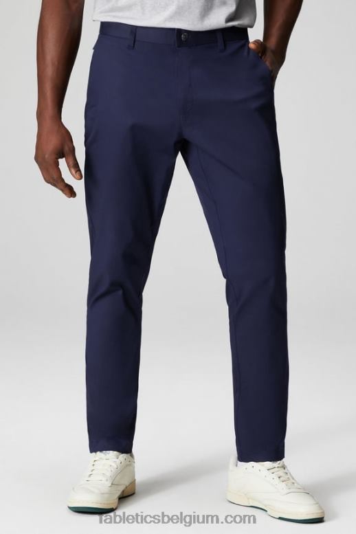 diepe marine Heren de high side chino (klassieke pasvorm) Fabletics LH20J3063