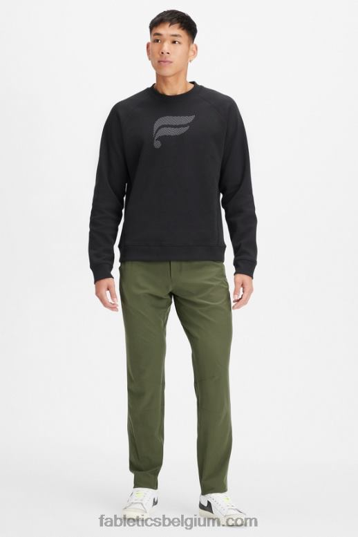 donker mos Heren de enige broek (klassieke pasvorm) Fabletics LH20J3043