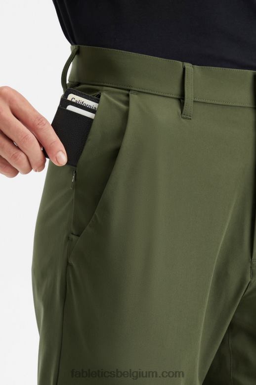 donker mos Heren de enige broek (klassieke pasvorm) Fabletics LH20J3043