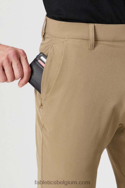 donkere keperstof Heren de enige broek (slim fit) Fabletics LH20J3079
