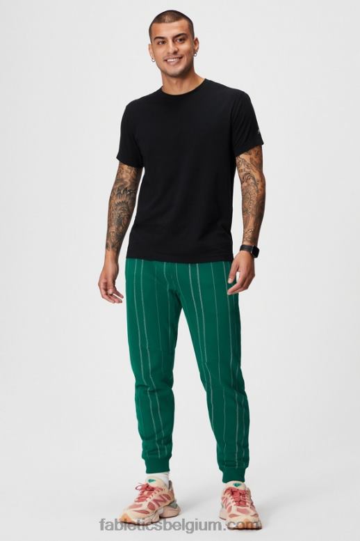 fairway groene textuurstreep Heren de go-to-jogger Fabletics LH20J3093