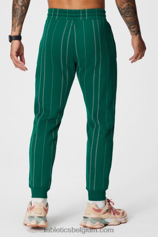 fairway groene textuurstreep Heren de go-to-jogger Fabletics LH20J3093