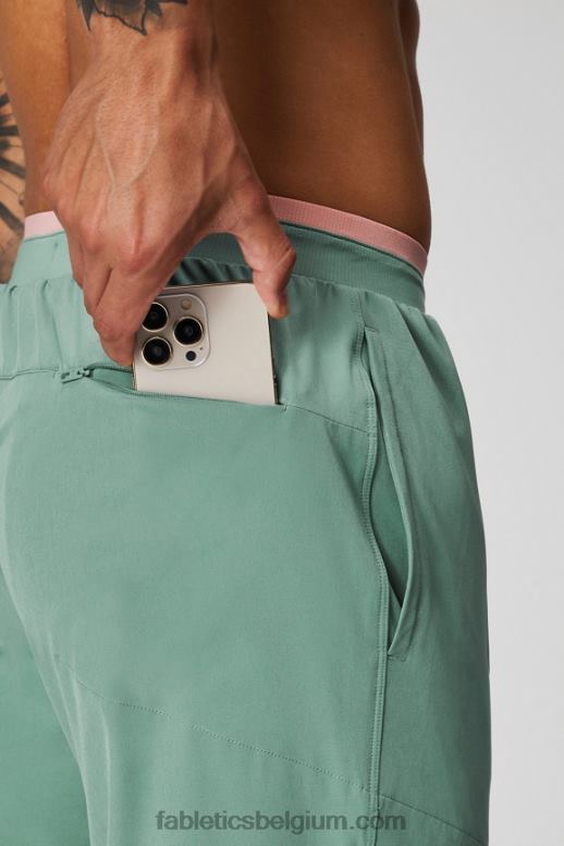 grijze tijm Heren de fundamentele broek Fabletics LH20J3070