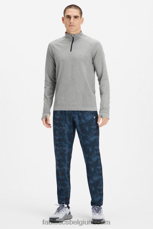 klassieke marineblauwe nueue camo Heren de fundamentele broek Fabletics LH20J3078