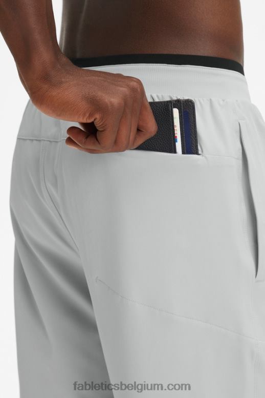 mineraal grijs Heren de fundamentele broek Fabletics LH20J3076