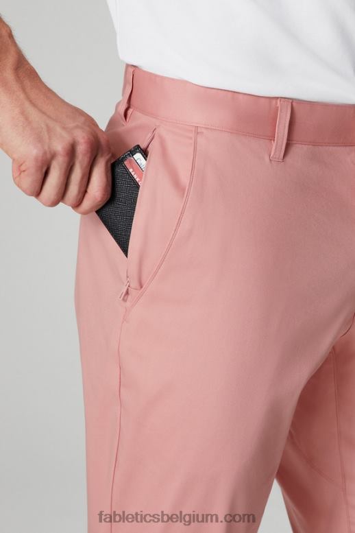 roze leisteen Heren de high side chino (klassieke pasvorm) Fabletics LH20J3061
