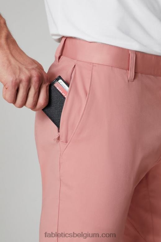 roze leisteen Heren de high side chino (slim fit) Fabletics LH20J3055