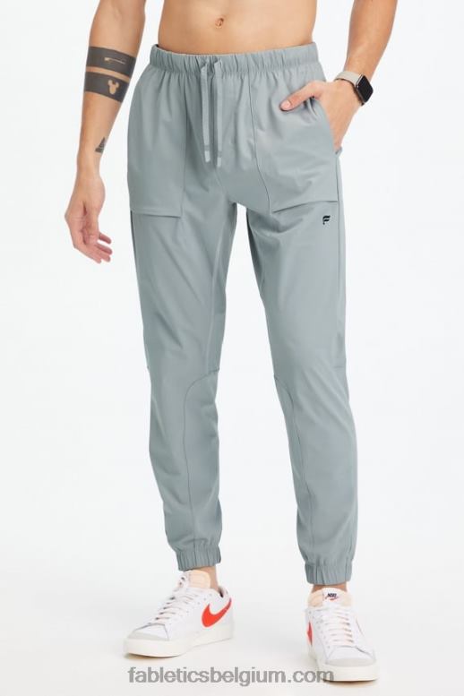 schaduw grijs Heren de ene jogger Fabletics LH20J3046