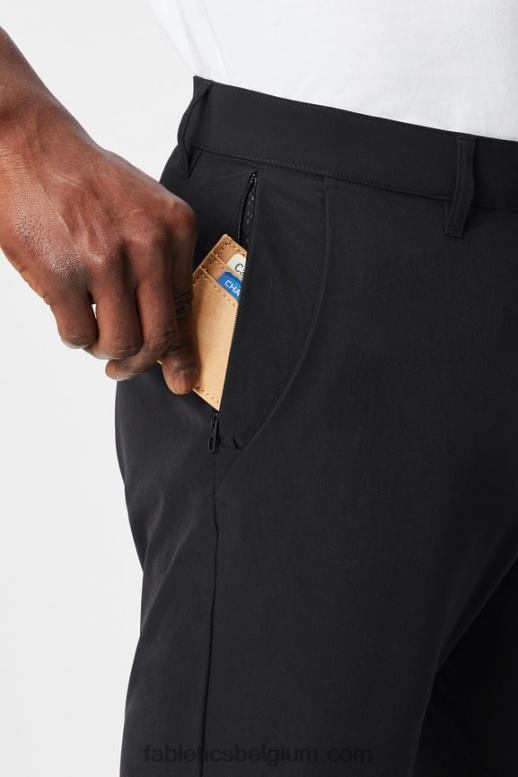 zwart Heren de enige broek (slim fit) Fabletics LH20J3081