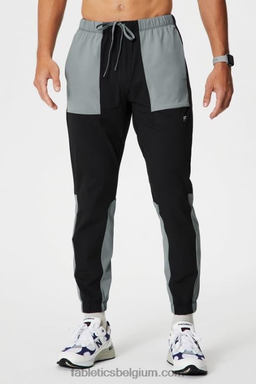 zwart blok Heren de ene jogger Fabletics LH20J3047
