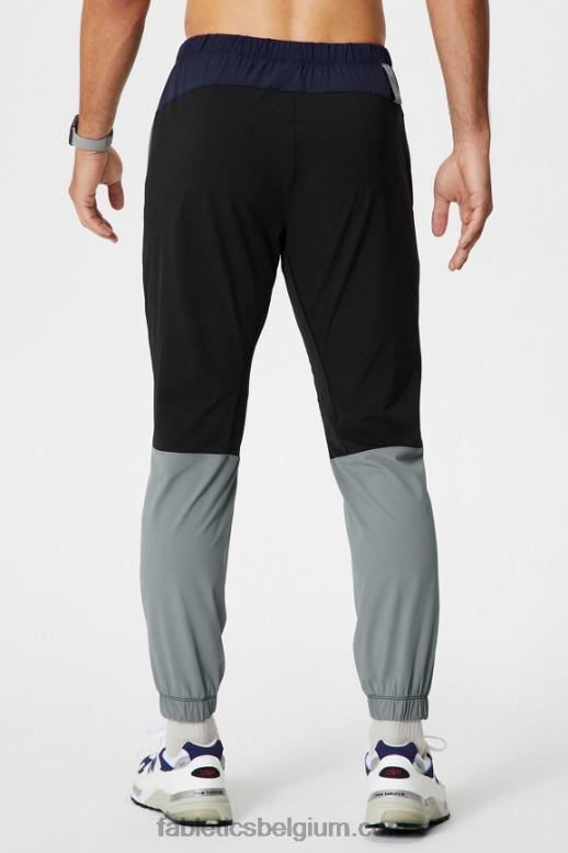 zwart blok Heren de ene jogger Fabletics LH20J3047