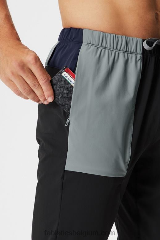 zwart blok Heren de ene jogger Fabletics LH20J3047