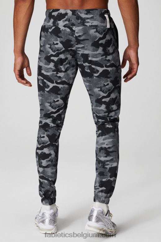 zwarte camouflage Heren de ene jogger Fabletics LH20J3051