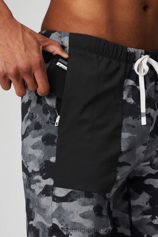 zwarte camouflage Heren de ene jogger Fabletics LH20J3051