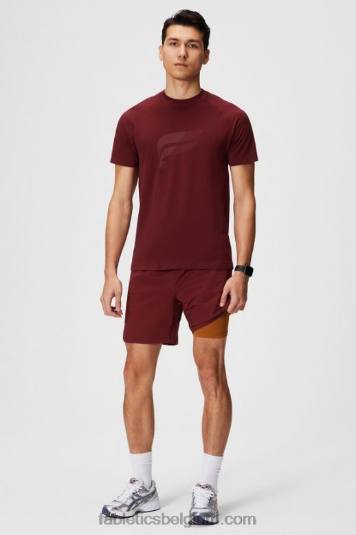 adrenaline rood Heren de ene korte (gevoerd) 142 Fabletics LH20J3186