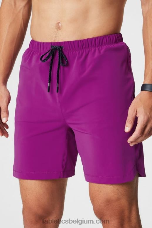 aubergine Heren die ene korte 151 Fabletics LH20J3228