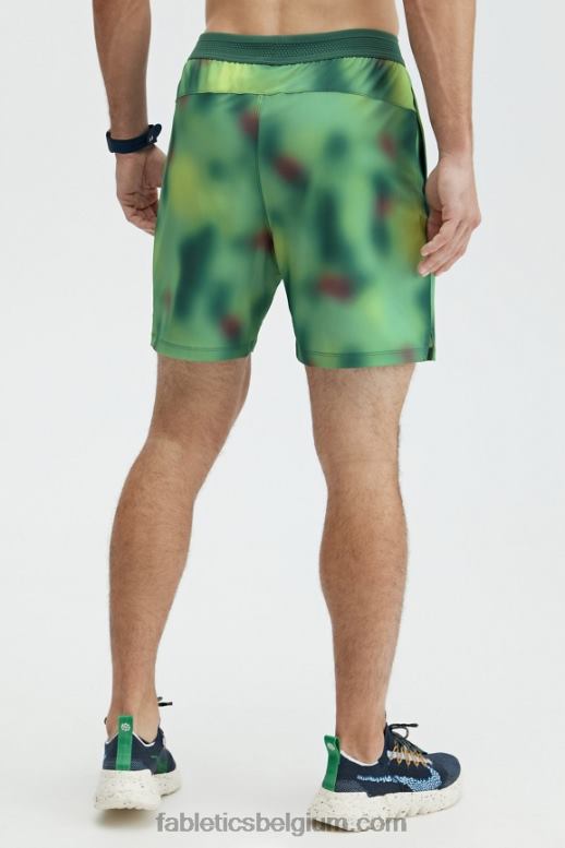 azuurgroene vervaging Heren de fundamentele korte 165 Fabletics LH20J3344