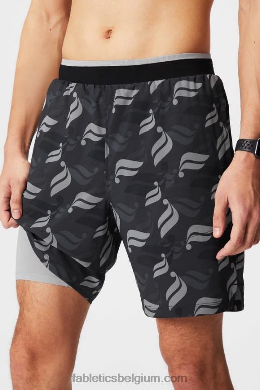 blackletics gooien Heren de fundamentele korte ii (gevoerd) 136 Fabletics LH20J3143