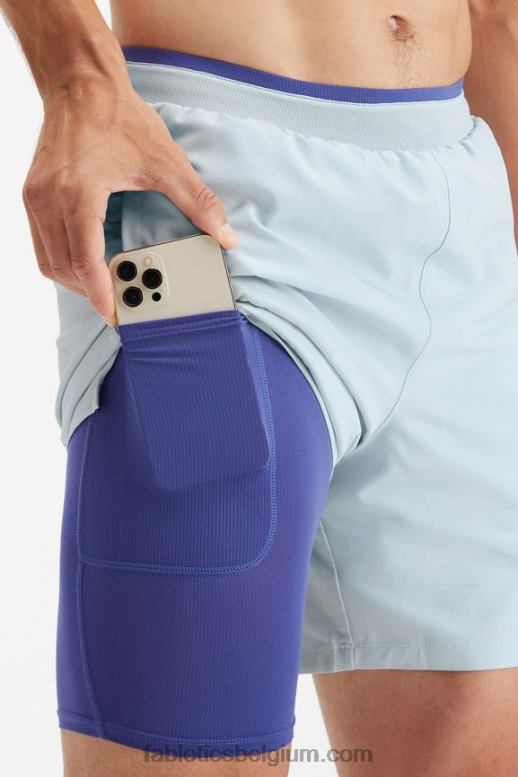 blauwe as Heren de fundamentele korte ii (gevoerd) 163 Fabletics LH20J3305