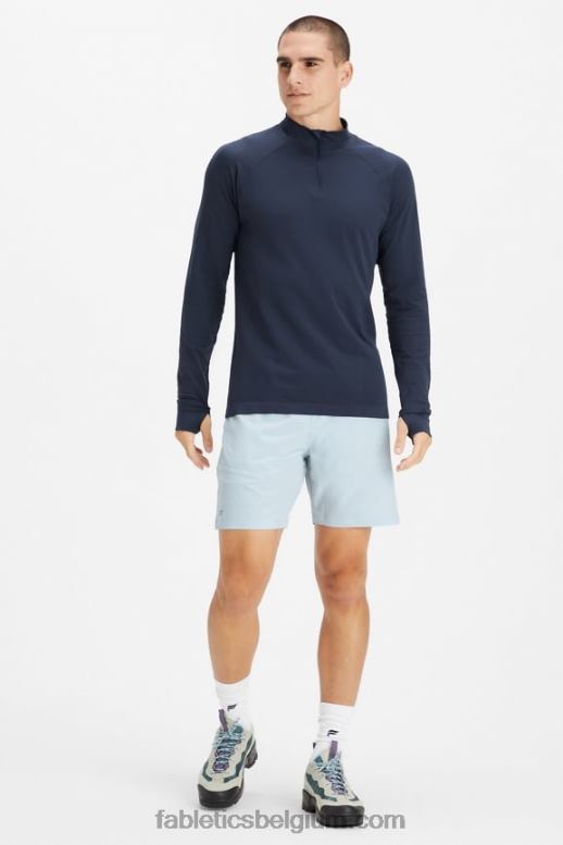 blauwe as geperforeerd Heren de fundamentele korte ii 147 Fabletics LH20J3209
