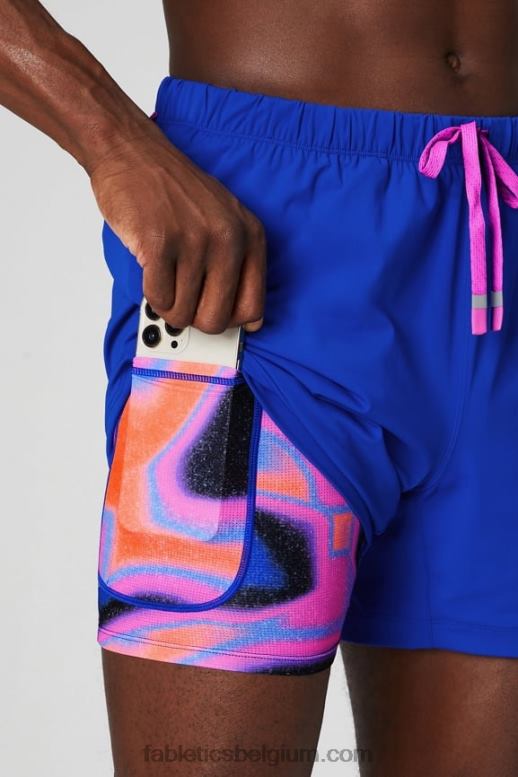 celeste/passion zomergekte Heren de ene korte (gevoerd) 139 Fabletics LH20J3169