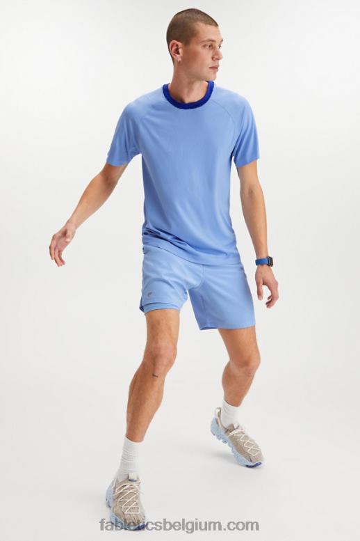 damp blauw Heren de fundamentele korte (gevoerd) Fabletics LH20J3322