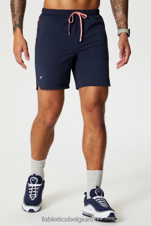 diep marineblauw/multi spraydient Heren de ene korte (gevoerd) 140 Fabletics LH20J3175