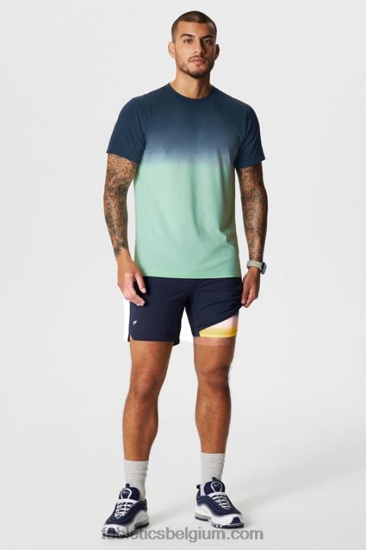 diep marineblauw/multi spraydient Heren de ene korte (gevoerd) 140 Fabletics LH20J3175