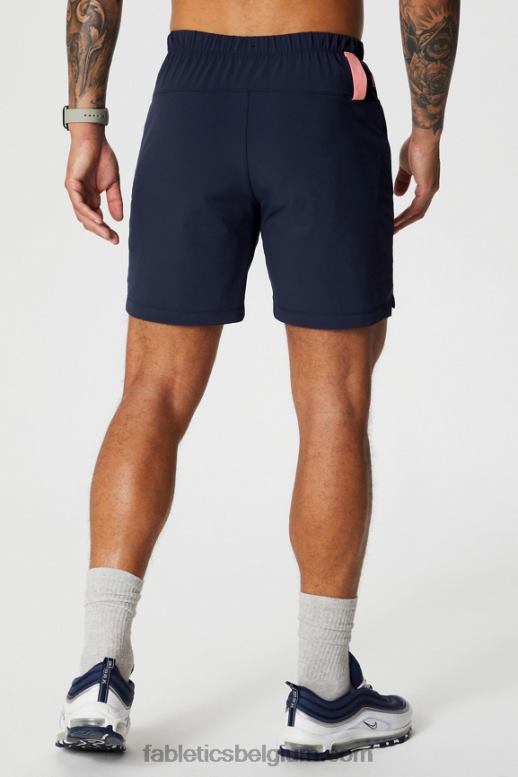 diep marineblauw/multi spraydient Heren die ene korte 152 Fabletics LH20J3233