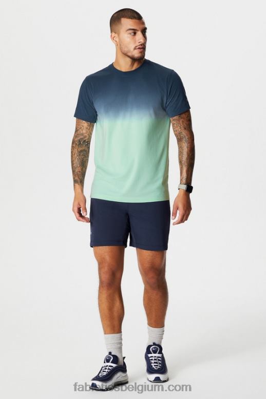 diep marineblauw/multi spraydient Heren die ene korte 152 Fabletics LH20J3233