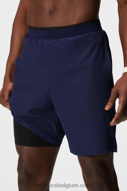 diepe marine Heren de fundamentele korte ii (gevoerd) 133 Fabletics LH20J3127