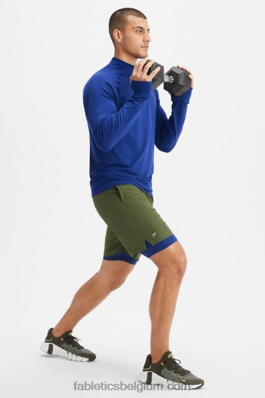 donker mos Heren de fundamentele korte ii (gevoerd) 138 Fabletics LH20J3154