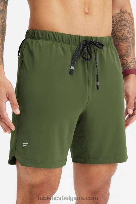 donker mos Heren die ene korte 156 Fabletics LH20J3254