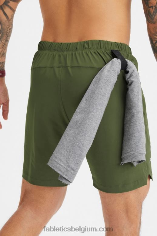 donker mos Heren die ene korte 156 Fabletics LH20J3254