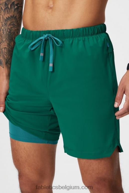 fairway groen Heren de ene korte (gevoerd) 142 Fabletics LH20J3185