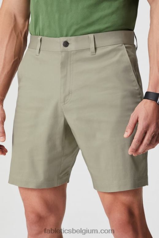frisse taupe Heren de high-side chino short Fabletics LH20J3300